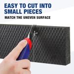 WORKPRO Garage Wall Protector, 4 Pack Garage Car Door Protector with 1.18” Ultra Thickness and Mesh Fabric Adhesive, Resilient NBR Foam Car Door Bumper Guards for Collision Protection