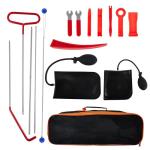 Lonrisin Car Tool Kit, 68 Inch Pull, 16 Pieces Puller, Stainless Steel (Red)