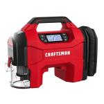CRAFTSMAN 3-in-1 Tire Inflator, 160PSI Portable Air Compressor/Car Vacuum/Dust Blower, 20V Cordless & 12V Car Power, Air Pump with LED Light for Cars Trucks RV Tires (Battery Sold Separately)