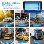 GPS Navigator for Car Truck RV, 9 inch Touch Screen Latest 2025 Map, Real Voice Spoken Turn-by-Turn Direction Reminding Navigation System for Cars, Vehicle GPS with Speed and Red Light Warning