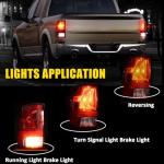 Tail Lights Assembly Fit Dodge Ram 1500 2009 2010 2011 2012 2013 2014 2015 2016 2017 2018 Dodge Ram 2500 3500 Rear Brake Lamp Turn Signal Back Up Taillight Left Driver Right Passenger Side Red Lens