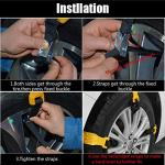 Snow Chains for SUV Car Anti Slip Adjustable Universal Emergency Thickening Anti Skid Tire Chain,Winter Driving Security Chains,Traction Mud Chains for Tire Width 7.2-11.6",10 Pcs