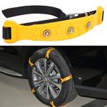 Snow Chains for SUV Car Anti Slip Adjustable Universal Emergency Thickening Anti Skid Tire Chain,Winter Driving Security Chains,Traction Mud Chains for Tire Width 7.2-11.6",10 Pcs