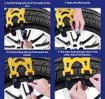 Jeremywell 6 PCS Car Snow Chains for TWO TIRES Emergency Anti Slip for Most Cars/SUV/Trucks, Winter Universal Security Chains Tire Width 165mm-275mm/6.5-10.8'', Amazing Traction Thickening Durable