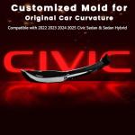 Spoiler for Civic Sedan 2025-2022 Without Drilling ABS Rear Trunk Spoiler Wing for Civic Sedan Hybrid (Glossy Black)