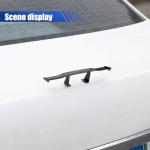 ZIMISI 3PCS Car Mini Spoiler Wing, 6.7 Inch Carbon Fiber Texture Auto Rear Tail Wing Without Perforation, Universal Cool Car Exterior Decoration Accessories for Men Women (Black)