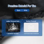 NGOKPYD RV Spare Tire Cover with American Eagle USA Flag, Trailer Tire Covers PVC Leather for Truck SUV Wrangler Camper Vehicle Wheel Cover Waterproof Sun Dust Protection 15 inch