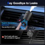 Car Air Freshener, Smart Car Air Freshener, Diffuser Suitable for Vent Clips, Auto On/Off, Three Adjustable Modes, 5 Scents, 10 Refill Bottles (2Pack)