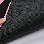 CAR PASS Pink Edge Faux Leather Car Floor Mats Universal Car Carpet Mats with Double Stitch Line Anti-Slip Backing Design, for Cute Girly Women, Fit 95% Automotive,SUVs,Sedan,Vans (Black and Pink)