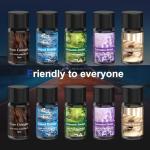 Car Air Freshener, Smart Car Air Freshener, Diffuser Suitable for Vent Clips, Auto On/Off, Three Adjustable Modes, 5 Scents, 10 Refill Bottles (2Pack)