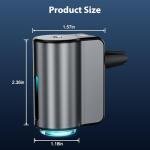 Smart Car Air Freshener, Car Air Freshener Diffuser, Car Diffuser Air Freshener with Three Adjustable Modes, Aromatizante para Carro, Car Diffuser with 8pcs Essential Oil(Black)