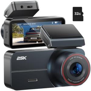 Yonvim Dash Cam,Dash Camera for Cars 2.5K with 3.39" IPS Screen & 32GB Card,Dash Cam Front 160° Wide Angle, Loop Recording for Night/Day Security,G-Sensor, Support 256 GB Max