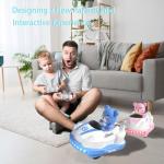 Lktagrs RC Bumper Cars Set of 2 for Toddlers, Ejecting Remote Control Cars with Water Spray, Lights Music, Fun Battle Toys for Kids