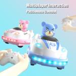 Lktagrs RC Bumper Cars Set of 2 for Toddlers, Ejecting Remote Control Cars with Water Spray, Lights Music, Fun Battle Toys for Kids