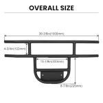 ECOTRIC Front Brush Guard Tubular Bumper Compatible with 1981-Up Club Car DS Models, Gas & Electric Club Car Precedent Front Brush