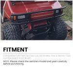ECOTRIC Front Brush Guard Tubular Bumper Compatible with 1981-Up Club Car DS Models, Gas & Electric Club Car Precedent Front Brush