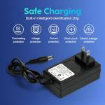 6V Battery Charger for Ride on Toys Bumper Car, 6 Volt Battery Charger for Kidzone, Flybar, Best Choice Products Bumper Ride on Car Kids Universal Replacement Power Supply