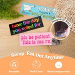 Yoppix 10PCS Funny Car Bumper Magnet, Student Driver Magnet Prank Magnetic Sticker for Car Truck Metal, Hot Girls Hit Curbs New Driver Please Be Patient Waterproof Reusable