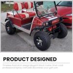 ECOTRIC Front Brush Guard Tubular Bumper Compatible with 1981-Up Club Car DS Models, Gas & Electric Club Car Precedent Front Brush