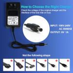 6V Battery Charger for Ride on Toys Bumper Car, 6 Volt Battery Charger for Kidzone, Flybar, Best Choice Products Bumper Ride on Car Kids Universal Replacement Power Supply