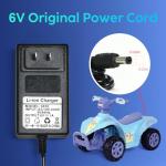6V Battery Charger for Ride on Toys Bumper Car, 6 Volt Battery Charger for Kidzone, Flybar, Best Choice Products Bumper Ride on Car Kids Universal Replacement Power Supply