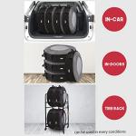 Rosefray Seasonal Tire Totes, Spare Tire Cover, Portable Winter Wheel, Handle for Easy Transportation, Fits Tires Tire Diameters 21” to 31.5”, Set of 4 Bags Gray