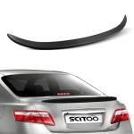 SCITOO Spoiler Wing Fit for Toyota for Camry Sedan 2007-2011 Unpainted Style Matt Black Rear Trunk Lid Spoiler Wing