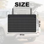 Zpana Large Bumper Guard for Cars, 38 x 25 Inch Foldable Vehicle Rear Bumper Cargo Protector Mat Prevent Scratches During Loading & Unloading, Auto Trunk Pad, Universal for SUV Van Truck