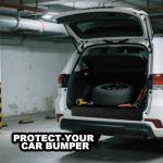 Zpana Large Bumper Guard for Cars, 38 x 25 Inch Foldable Vehicle Rear Bumper Cargo Protector Mat Prevent Scratches During Loading & Unloading, Auto Trunk Pad, Universal for SUV Van Truck