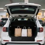 Zpana Large Bumper Guard for Cars, 38 x 25 Inch Foldable Vehicle Rear Bumper Cargo Protector Mat Prevent Scratches During Loading & Unloading, Auto Trunk Pad, Universal for SUV Van Truck