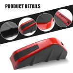 Prywog 4 PCS Car Lower Bumper Lip Diffuser, 4.9" x 2.5" Spoiler Fin Protector, Vehicle Rear Splitter Lip Wing, Universal for Most Cars (Red & Black)