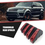 Prywog 4 PCS Car Lower Bumper Lip Diffuser, 4.9" x 2.5" Spoiler Fin Protector, Vehicle Rear Splitter Lip Wing, Universal for Most Cars (Red & Black)