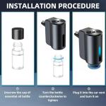 Car Air Freshener Diffuser, Smart Car Air Freshener, Car Diffuser Air Freshener with Three Adjustable Modes, Aromatizante Para Carro with 3pcs Essential Oil, Car Fresheners Long Lasting