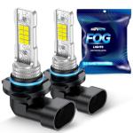 Marsauto H10/9140/9145 LED Fog Light Bulbs,100% Successful Installation,10000 Lumens 600% Brightness 6000K LED Bulbs,9040 9045 Fog Lights For Cars,Trucks,SUV, Non-polarity