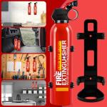 Fire Extinguisher for Home, 2 Pack Car Fire Extinguishers with Mount, 4 in 1 Portable Kitchen Fire Extinguishers for A, B, C, K Category, 620ml Mini Water-Based Fire Extinguisher for Car Truck Boat