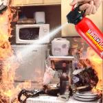 Fire Extinguisher for Home, 2 Pack Car Fire Extinguishers with Mount, 4 in 1 Portable Kitchen Fire Extinguishers for A, B, C, K Category, 620ml Mini Water-Based Fire Extinguisher for Car Truck Boat