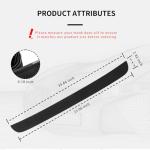 Car Rear Bumper Protector Guard,Rubber Car Rear Bumper Guard with Strong Adhesive for Protecting Trunk,Universal C-ar Accessories Exterior (Black)