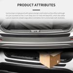 Car Rear Bumper Protector Guard,Rubber Car Rear Bumper Guard with Strong Adhesive for Protecting Trunk,Universal C-ar Accessories Exterior (Black)