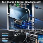 6 Pack USB C Car Charger, Ancekoy 38W Dual USB-C + USB-A Car Charger Adapter Fast Charge PD/QC 3.0 Cigarette Lighter Adapter USB Charger Plug for iPhone 16/15/14/13/12/11/Pro Max, iPad, Samsung,Pixel