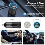 6 Pack USB C Car Charger, Ancekoy 38W Dual USB-C + USB-A Car Charger Adapter Fast Charge PD/QC 3.0 Cigarette Lighter Adapter USB Charger Plug for iPhone 16/15/14/13/12/11/Pro Max, iPad, Samsung,Pixel