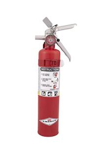 Amerex B417T ABC Dry Chemical Fire Extinguisher – 2.5 lb Rechargeable All-Purpose Extinguisher – Durable Aluminum Valve with Wall Bracket – Ideal for Home, Office, Auto & Garage Use