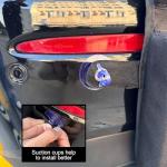 Thickest Rear Bumper Protector for Cars with Safety Reflector, Bumper Guard for Car – Heavy-Duty Protection & Safety, 47.2"x11.8"x1.7" Black