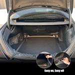 Thickest Rear Bumper Protector for Cars with Safety Reflector, Bumper Guard for Car – Heavy-Duty Protection & Safety, 47.2"x11.8"x1.7" Black