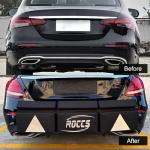 Thickest Rear Bumper Protector for Cars with Safety Reflector, Bumper Guard for Car – Heavy-Duty Protection & Safety, 47.2"x11.8"x1.7" Black