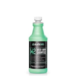 Suds Lab W2 Car Wash plus Wax Shampoo, Gentle Auto Shampoo that Cleans, Restores Shine, and Protects - 32 oz