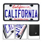 Motorfi 2 Pcs Silicone License Plate Frames with Polycarbonate Covers, Rust-Proof, Weather-Resistant, Easy Installation, Premium License Plate Protector for Cars with 2 Drainage Holes