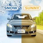 Motorfi 2 Pcs Silicone License Plate Frames with Polycarbonate Covers, Rust-Proof, Weather-Resistant, Easy Installation, Premium License Plate Protector for Cars with 2 Drainage Holes