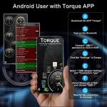 OBD2 Scanner Bluetooth SinoTrack Auto Diagnostic Scan Tool Car Fault Check Engine Light Wireless Car Code Reader for iOS & Android Compatible for All OBDII Protocol Vehicle Bluetooth 4.2