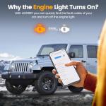 (Upgraded AD310) ANCEL AD310BT OBD2 Scanner Bluetooth - Check Engine Code Reader, Escaner Automotriz with Premium App On iOS & Android, Car Diagnostic Scanner for All Vehicles After 1996