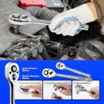 Prostormer Mechanic Tool Set, 240-Pieces Universal Household Auto Repair Tool Kit with Heavy Duty Aluminium Tool Box